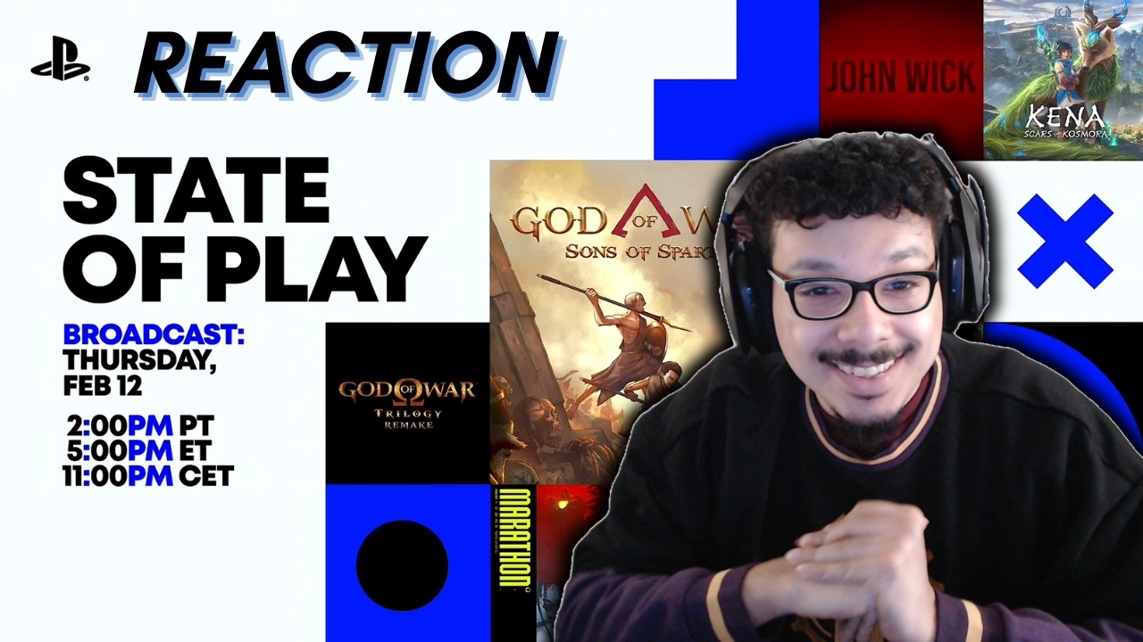 JT Grey Reacts To Playstation State Of Play (February)