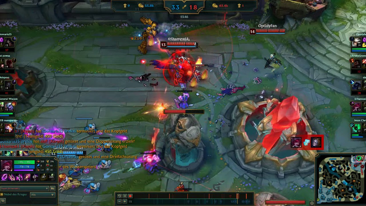 Xayah PENTA against feeded Irelia