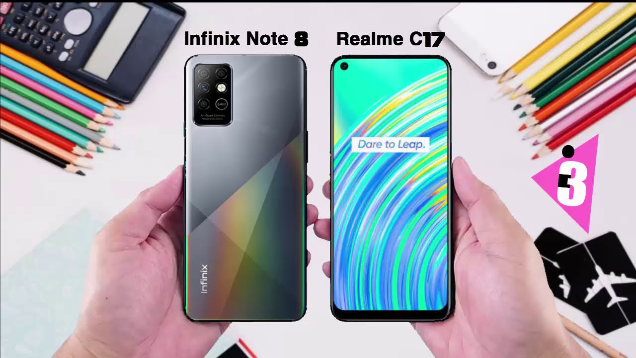 مقارنه بين ريلمي سي 17 وانفينكس نوت 8 !! realme c17 vs infinix note 8