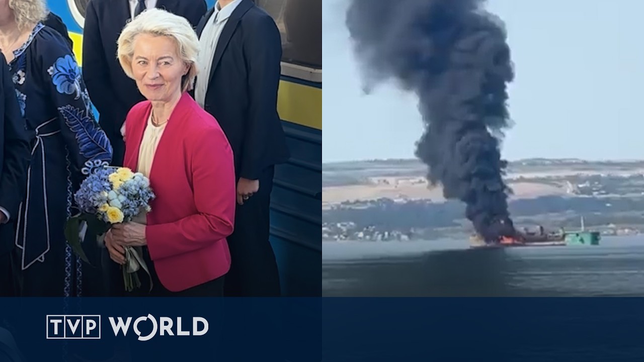 20 Russian vessels targeted as von der Leyen arrives in Kyiv | Morning Report
