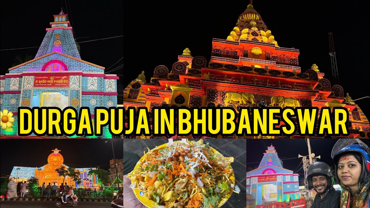 Pandal hopping in Bhubaneswar🌸Durga puja in Odisha🌸🪷#durgapuja #dussehra 
