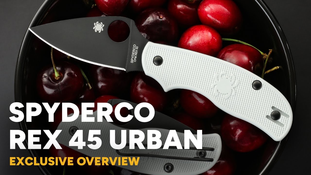 Spyderco Urban - White FRN & Black Rex 45 GPKNIVES Exclusive - Overview