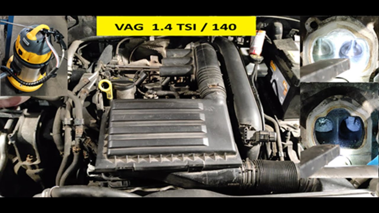 Czyszczenie nagaru na zaworach 1.4 TSI TFSI Audi VW Skoda Seat