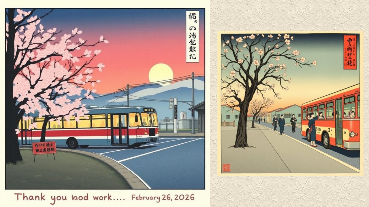 【春眠不覚暁】お疲れさまです　立川バス　2026年2月26日　