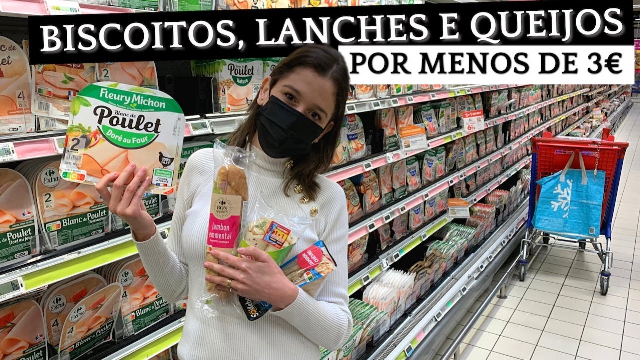 LANCHES SALGADOS E QUEIJOS POR MENOS DE 3€: SUPERMERCADO NA FRANÇA