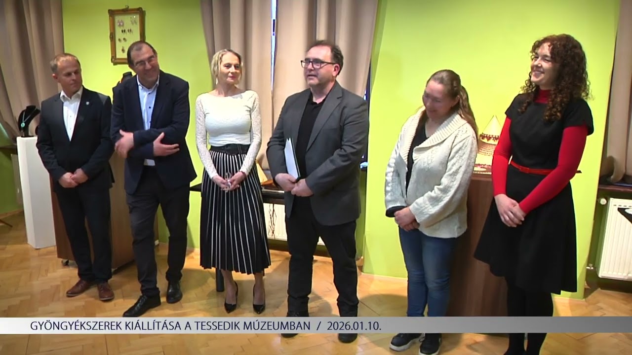 Gyöngyékszerek kiállítása a Tessedik Múzeumban (2026.01.10)