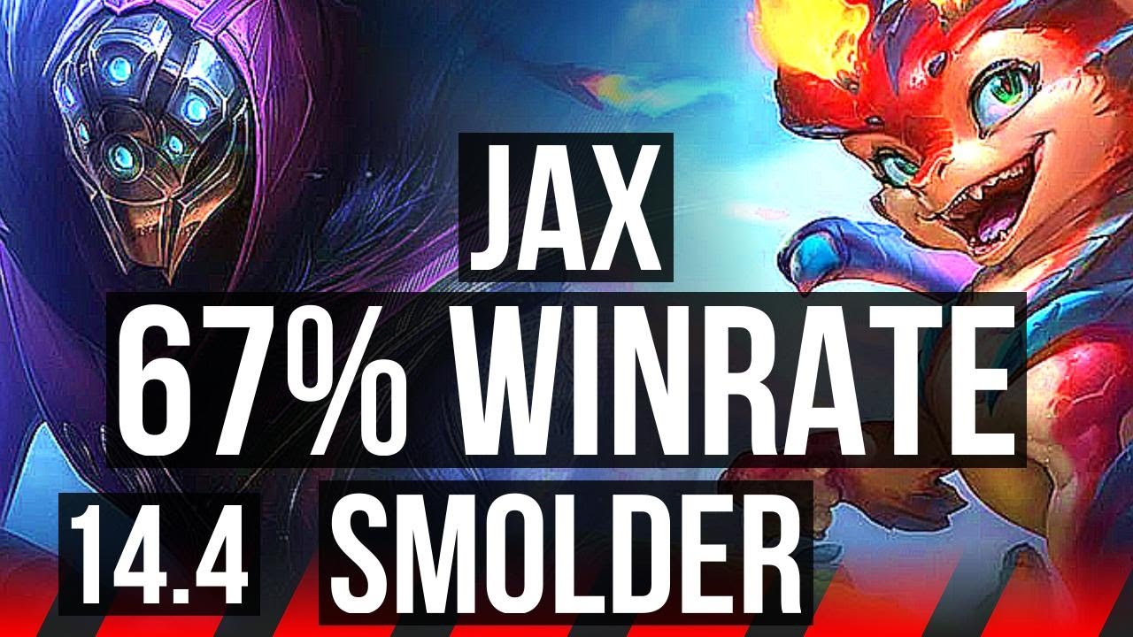 JAX vs SMOLDER (TOP) | 12 solo kills, 67% winrate | TR Grandmaster | 14.4
