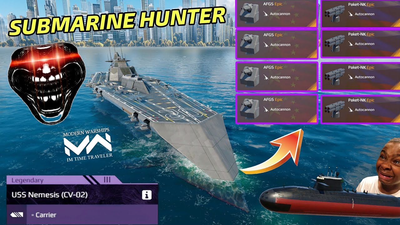 Nemesis With Paket-NK & AFGS🔥 - Can Protect from a Submarine? Modern Warships