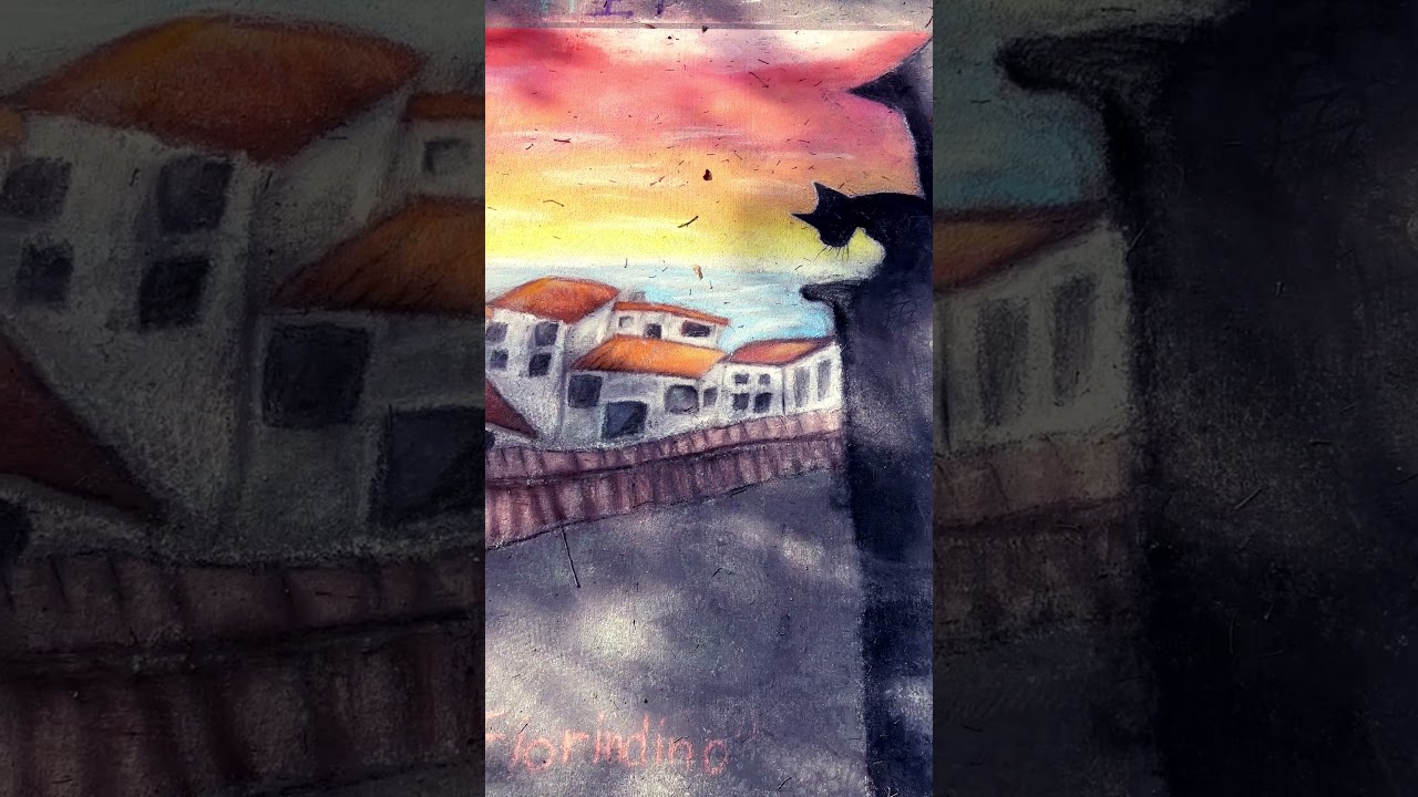 CAT | SIDEWALK CHALK ART | SPRING FEVER IN THE GARDEN 2023 | WINTER GARDEN | Florida | 4K