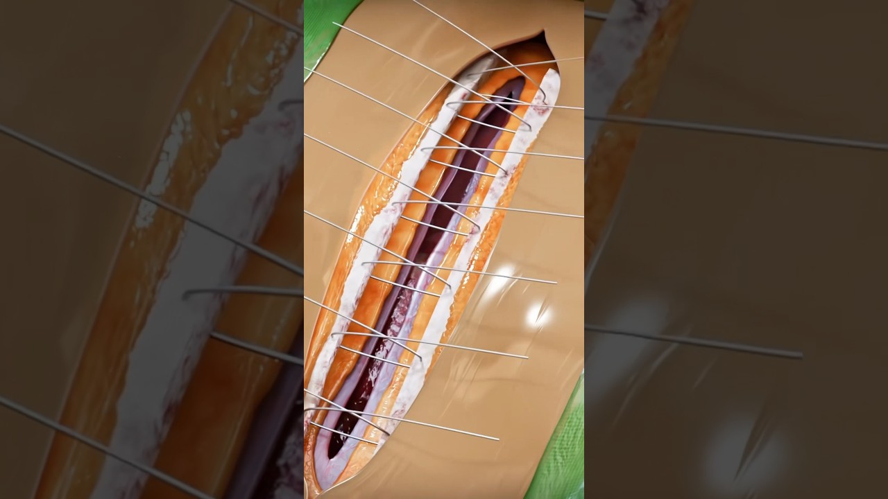 How is a diseased aortic valve replaced and how surgeons restart the heart? 3D animation - Part 3