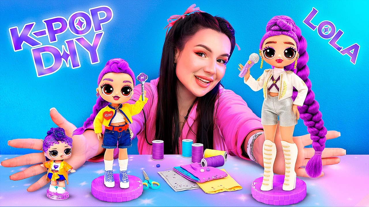 Lola, Rumi için 8 El İşi Yapıyor - K-Pop İblis Avcıları! L.O.L. Bebekleri için 8 Kendin Yap Projesi
