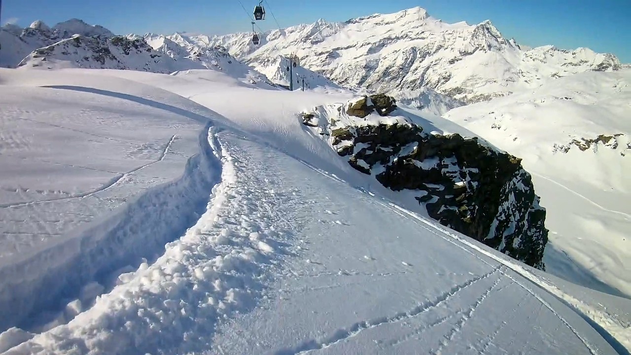 Riding in Gressoney, Monterosa, Italy