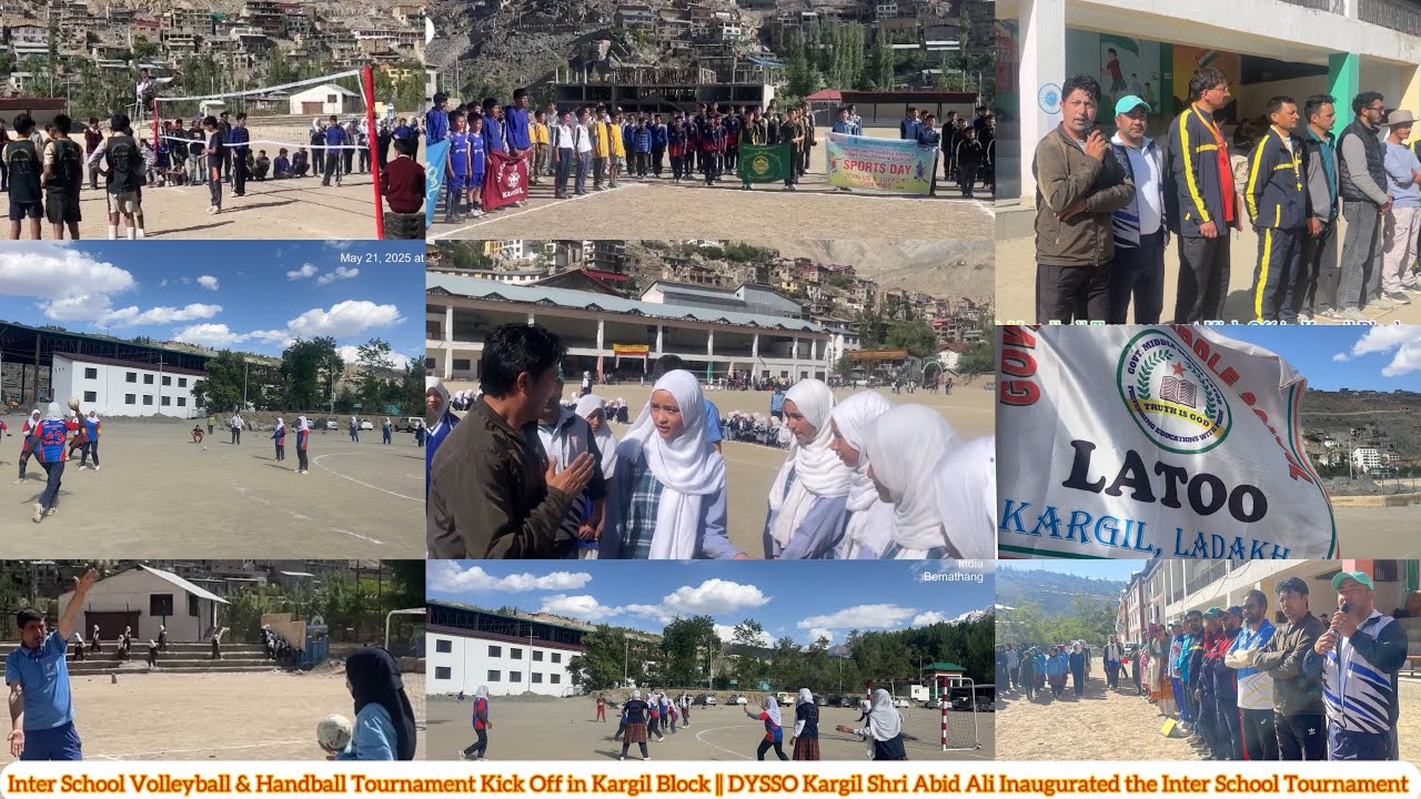 Inter School Volleyball & Handball Tournament Kick Off in Kargil Block