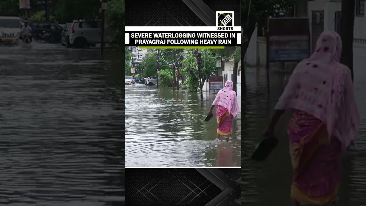 UP: Heavy rain triggers severe waterlogging in various parts of Prayagraj
