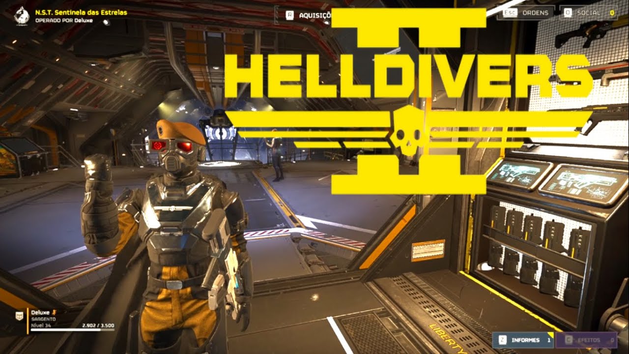 Helldivers 2 - Missão de abastecimento - SOLO - Contra Terminideos (insetos) (Sem Comentários)