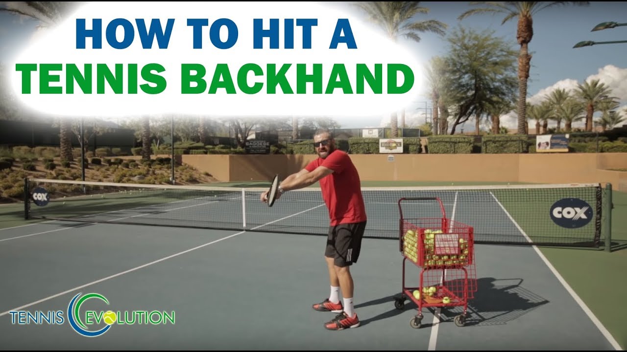 How To Hit A Tennis Backhand | Modern One Handed Backhand Online Tennis Lesson