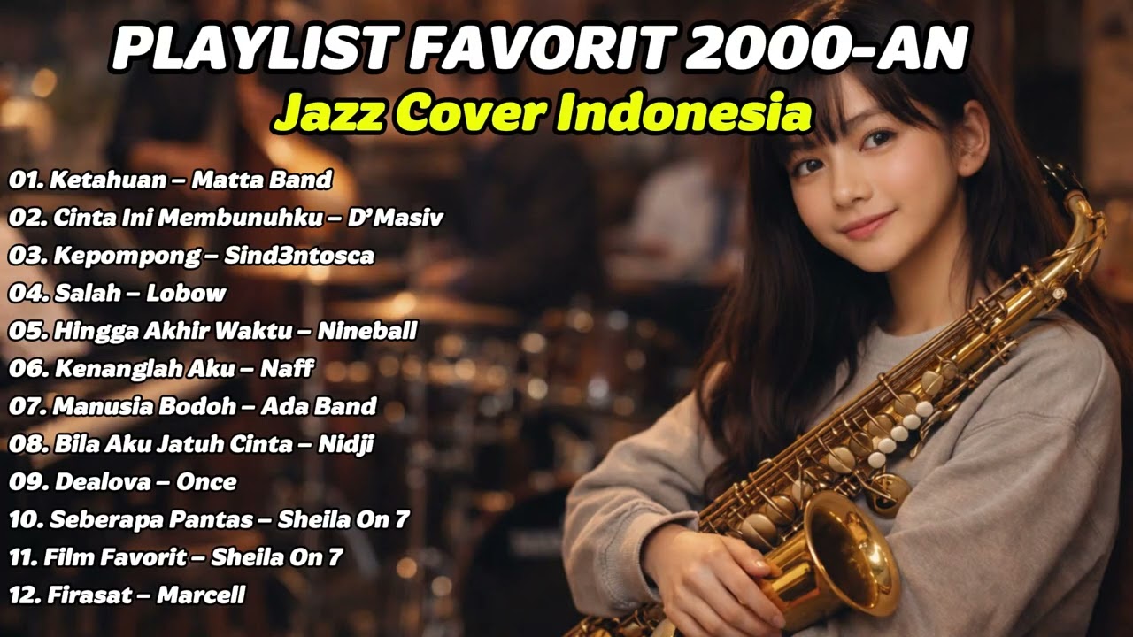 Playlist Lagu Galau Indonesia 2000-an | Temani Malam, Kenangan & Perasaan | cover jazz