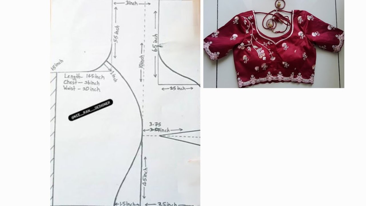 Princess cut blouse cutting and stitching👌blouse design new model/bridal blouse cutting & stitching