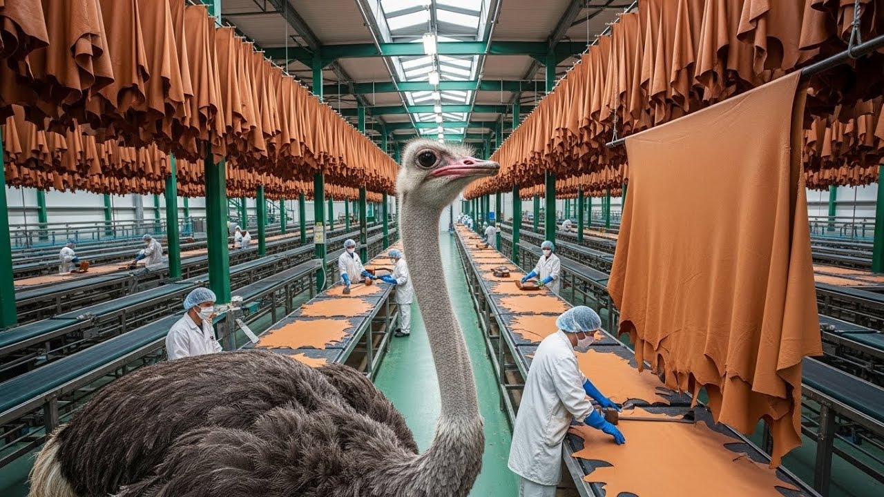 Inside the Ostrich Leather Factory &ndash; How Exotic Skin Becomes Luxury Bags (Full Process)