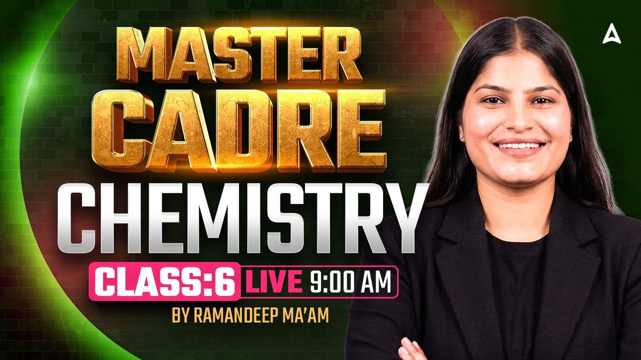 Master Cadre Science Preparation 2026 | Master Cadre Chemistry MCQs Class By Ramandeep Ma'am #6