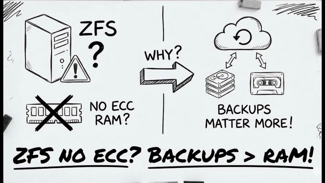 Запуск ZFS без ECC? Почему резервное копирование важнее оперативной памяти!