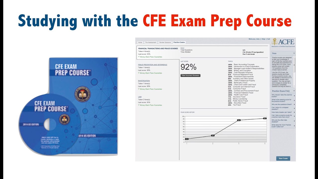 Studying with the CFE Exam Prep Course