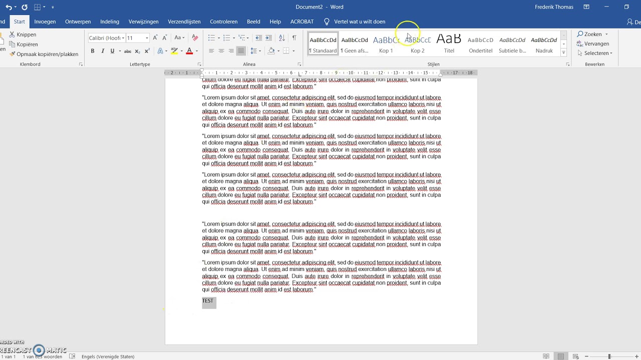 MS Word alinea's samenhouden of splitsen