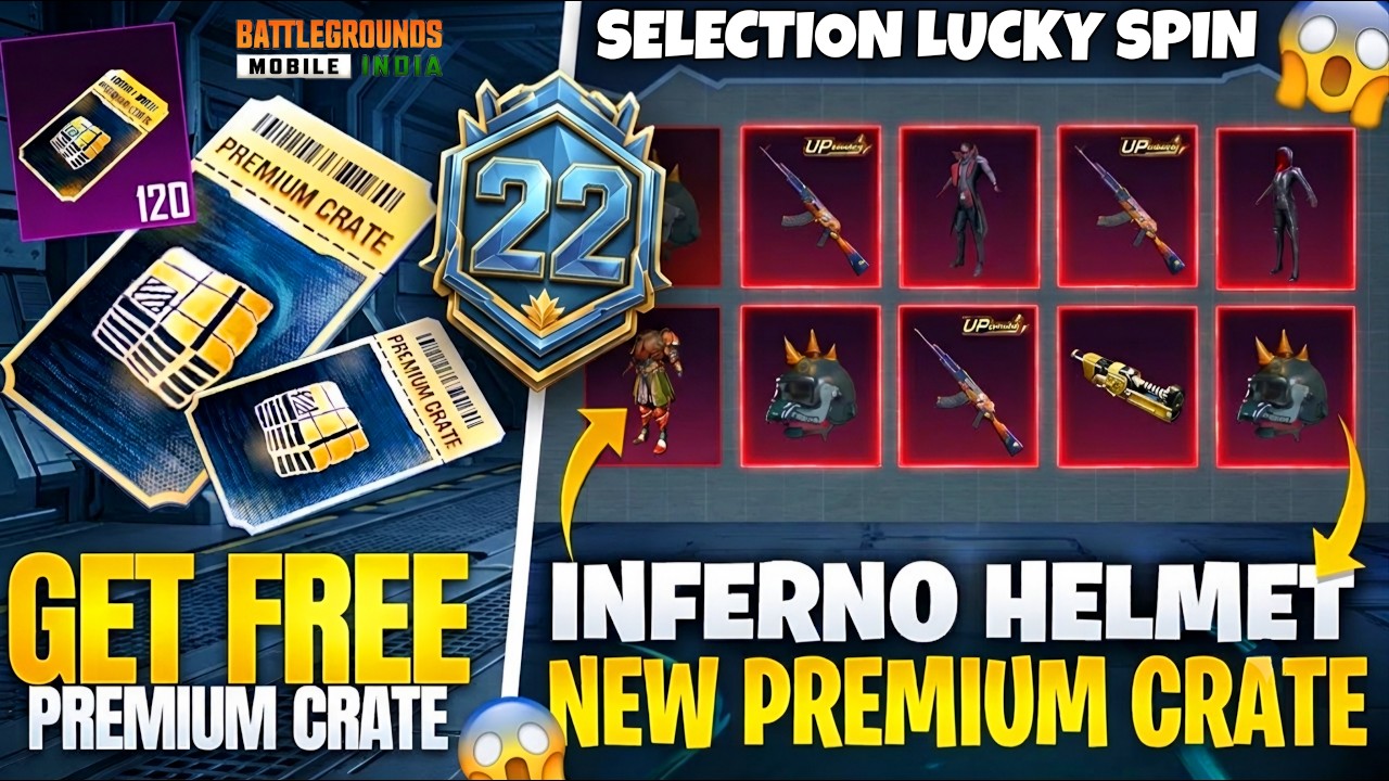 OMG 😱 Bgmi New Premium Crate | Selection Lucky Spin Pubg Mobile | Bgmi New Crate Opening 