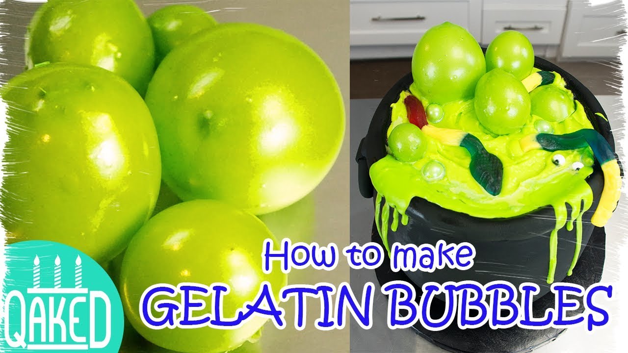 How to make EDIBLE GELATIN BUBBLES | DIY & How to