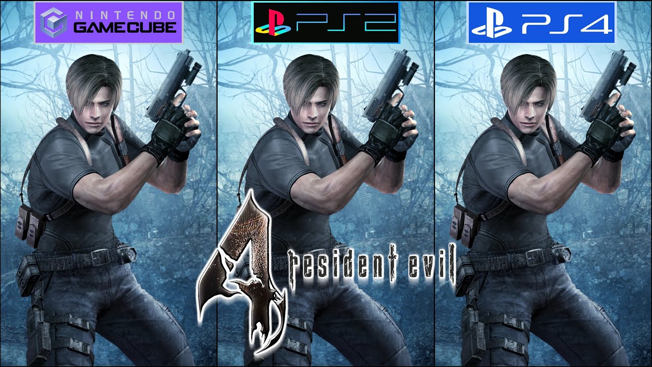 Сравнение графики Resident Evil 4 на GameCube, PS2 и PS4 — частота кадров — 4K