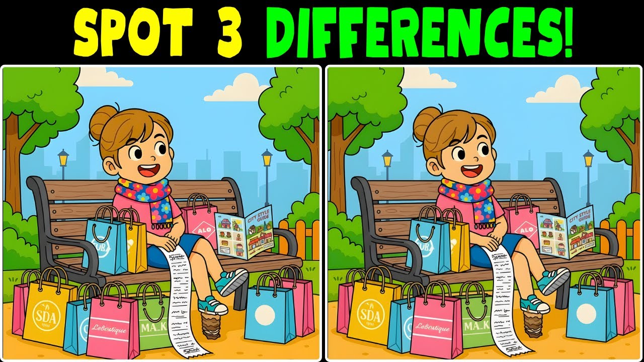 Even Smart People Miss This 😳🧠#spotthedifference #findthedifference