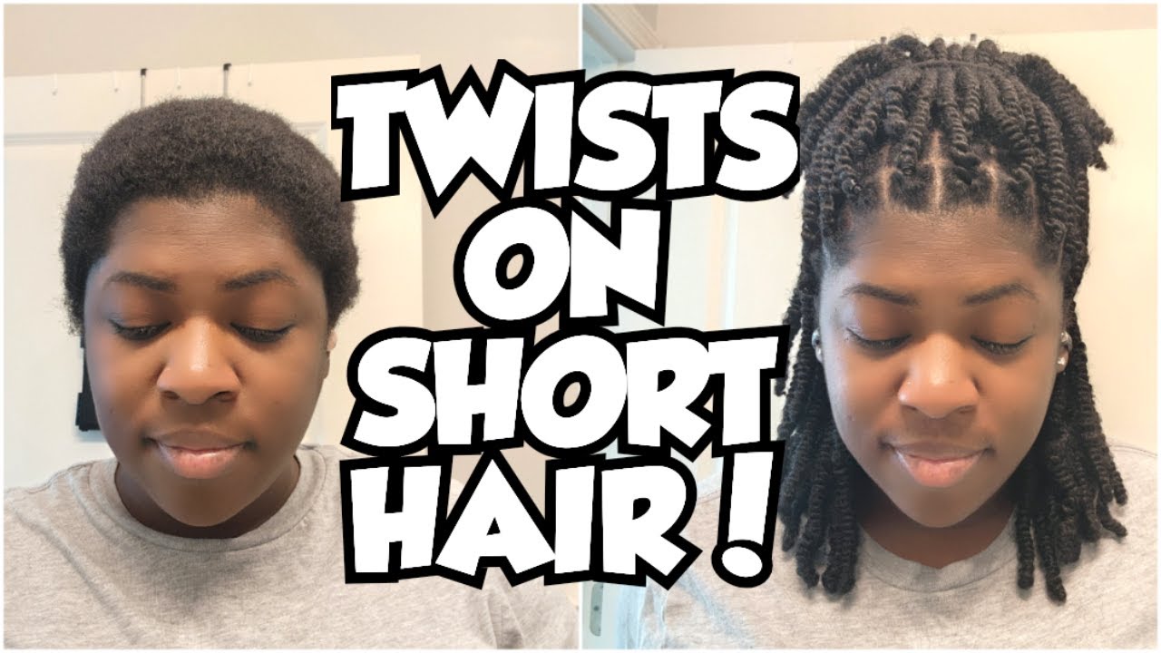 2-Strand Twists with Extensions | Short Natural Hair Protective Style