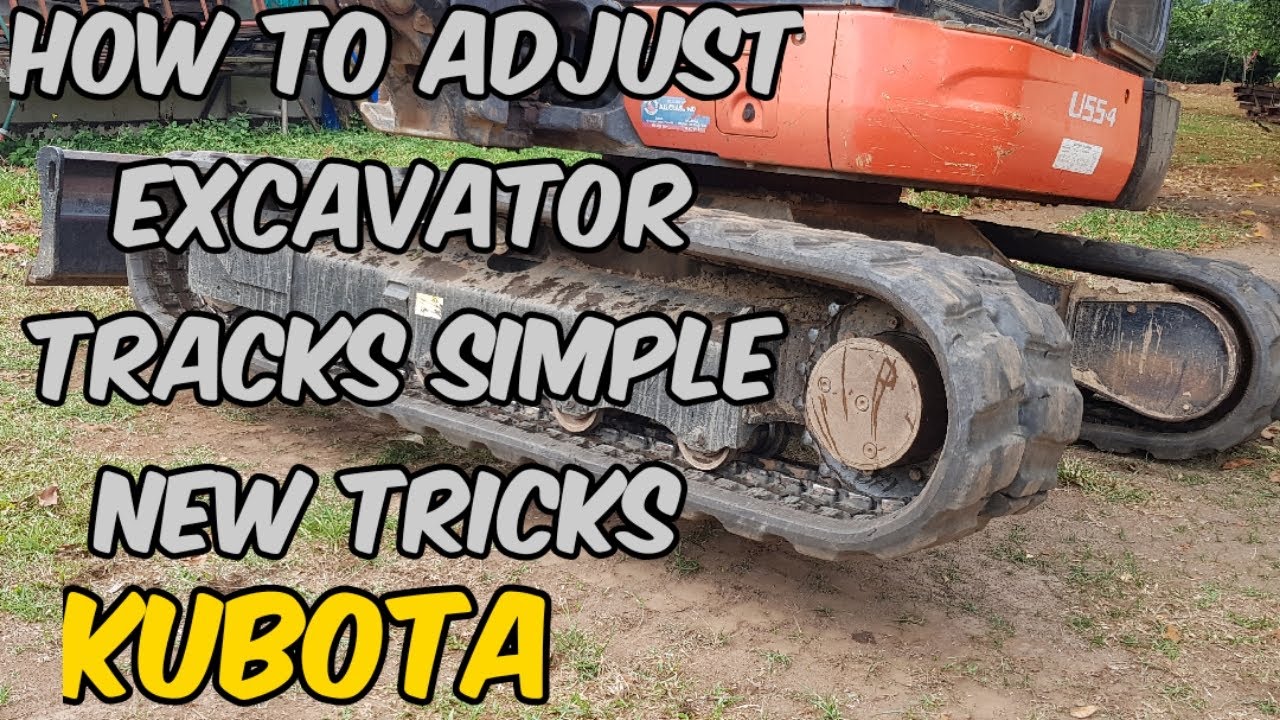 How to Adjust Excavator Tracks | Kubota