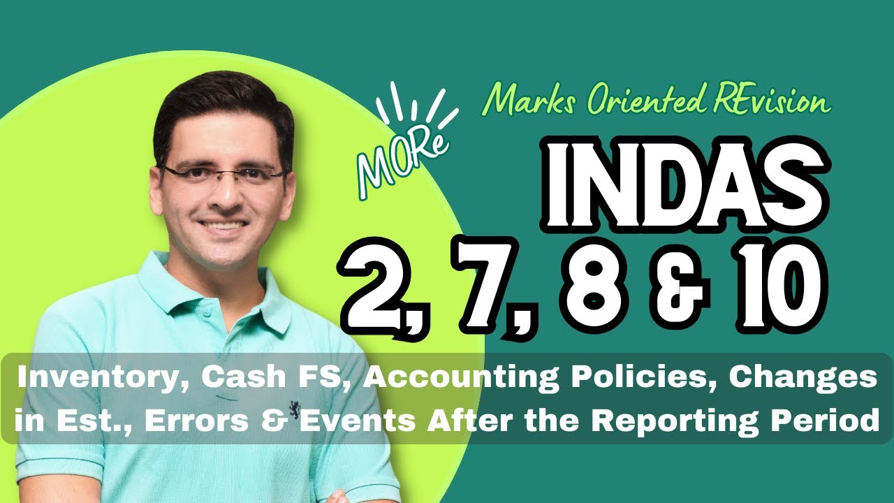 Revise Ind AS 2, 7, 8 & 10 |  CA Final FR