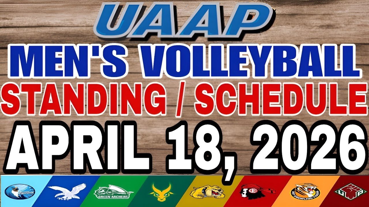 UAAP STANDINGS & SCHEDULE | APRIL 15 - 18, 2026 | UAAP MEN'S VOLLEYBALL SEASON 88