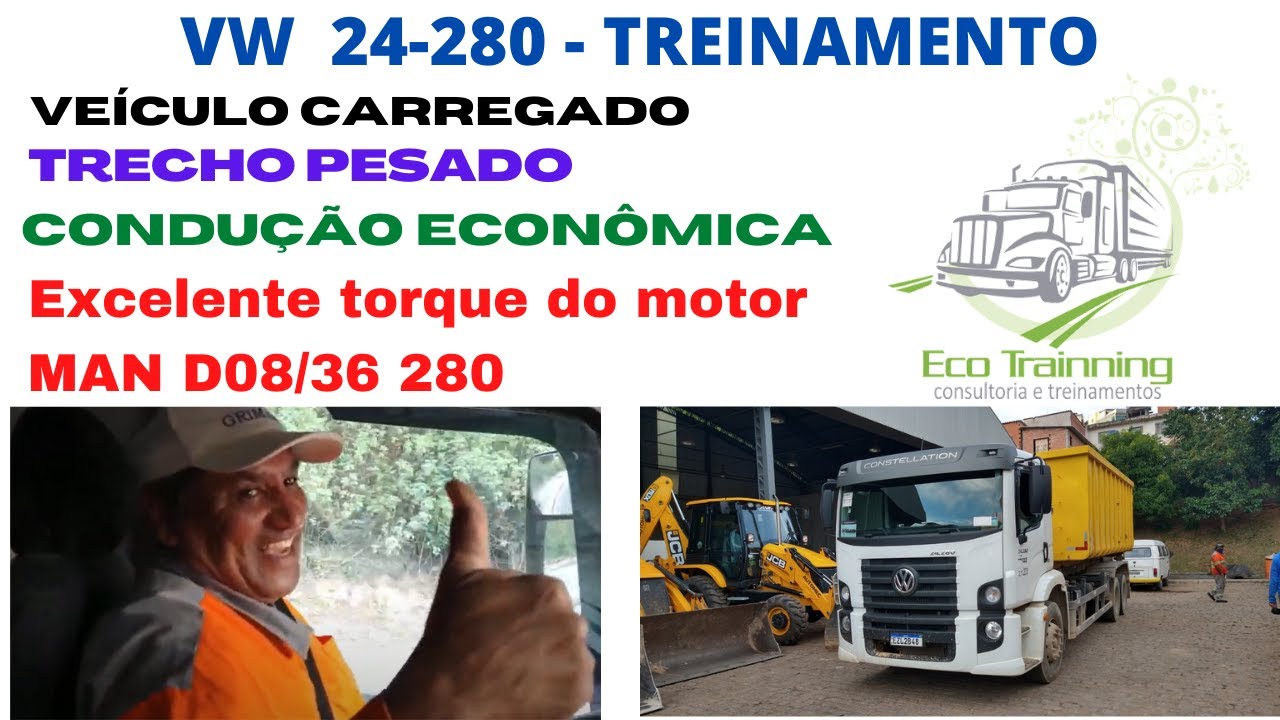 Treinamento VW Constellation 24-280 trecho pesado 