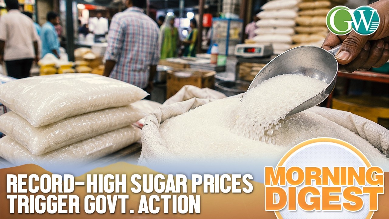 SUGAR PRICES HIT RECORD HIGH IN INDIA; GOVT. ACTS TO CURB SUGAR PRICE RISE