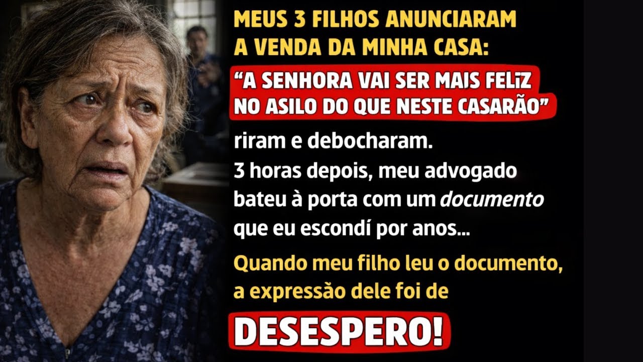 MEU FILHO VENDEU A CASA E ME COLOCOU NO ASILO. 3 HORAS DEPOIS, MEU ADVOGADO CHEGOU COM UM DOCUMENTO