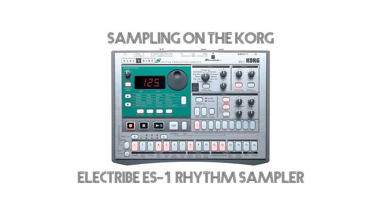 How To Sample A Drum Loop On The Korg Electribe ES-1.