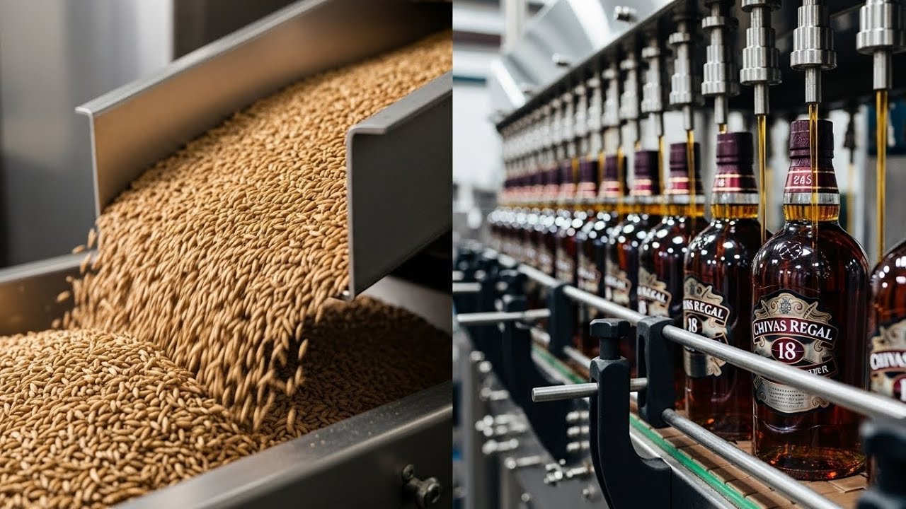 Inside the Chivas Regal 18 Distillery 🥃 How Millions of Bottles Are Made Every Day