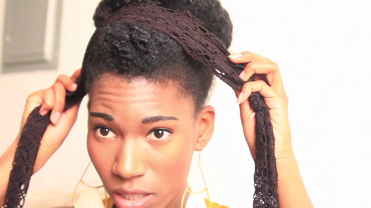 Necklace Hair Accessory on Natural Hair- -Kasheera Latasha