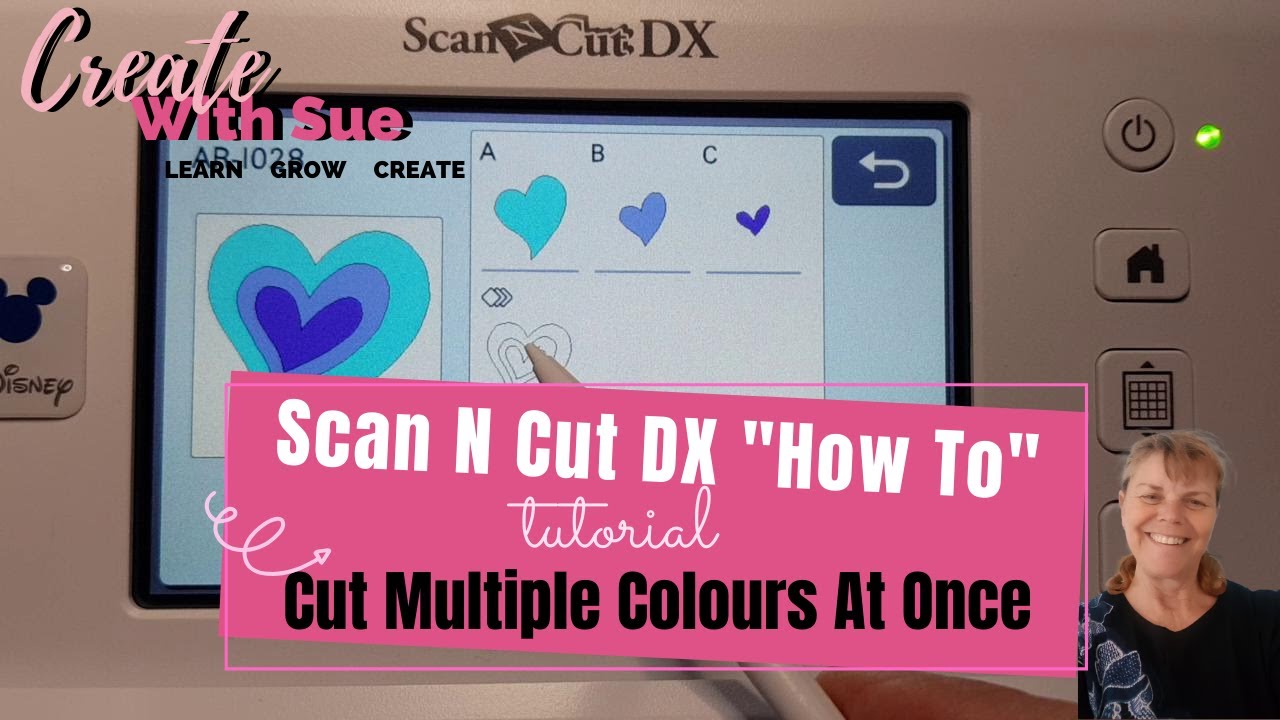 DX Series Cutting Multiple Colours at Once - Scan N Cut #scanncut #canvasworkspace