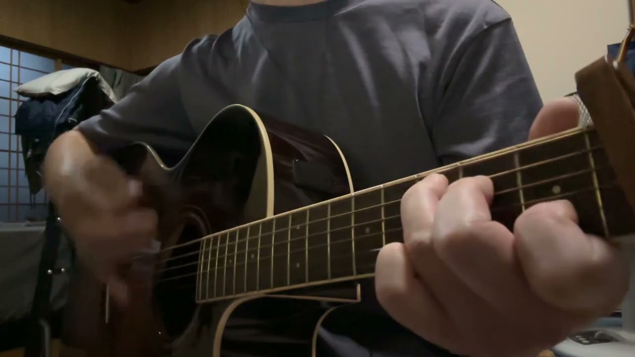 【cover】落陽／吉田拓郎【弾き語りcover】【ストロークで】【個人的サマにならない歌No.1】