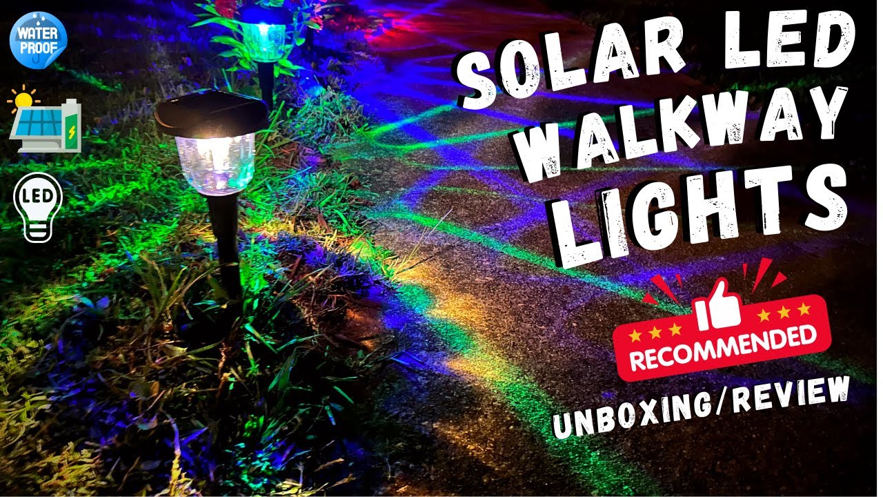 Multicolor & Warm White Solar Garden Lights - Unboxing/Review