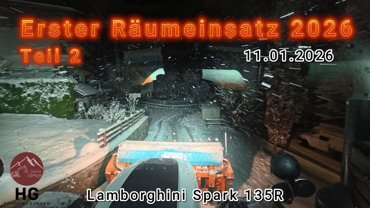 ❄Erster Räumeinsatz 2026 Teil 2 Lamborghini Spark 135R