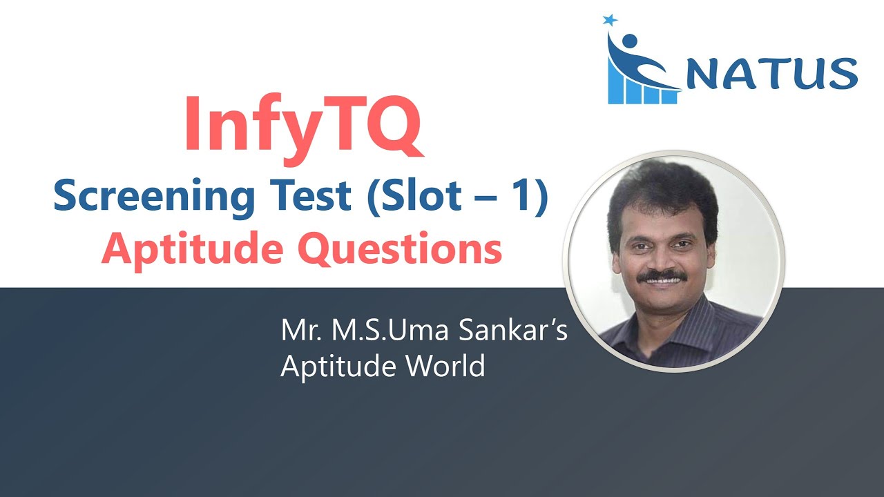 InfyTQ - Slot1(Aptitude Questions)