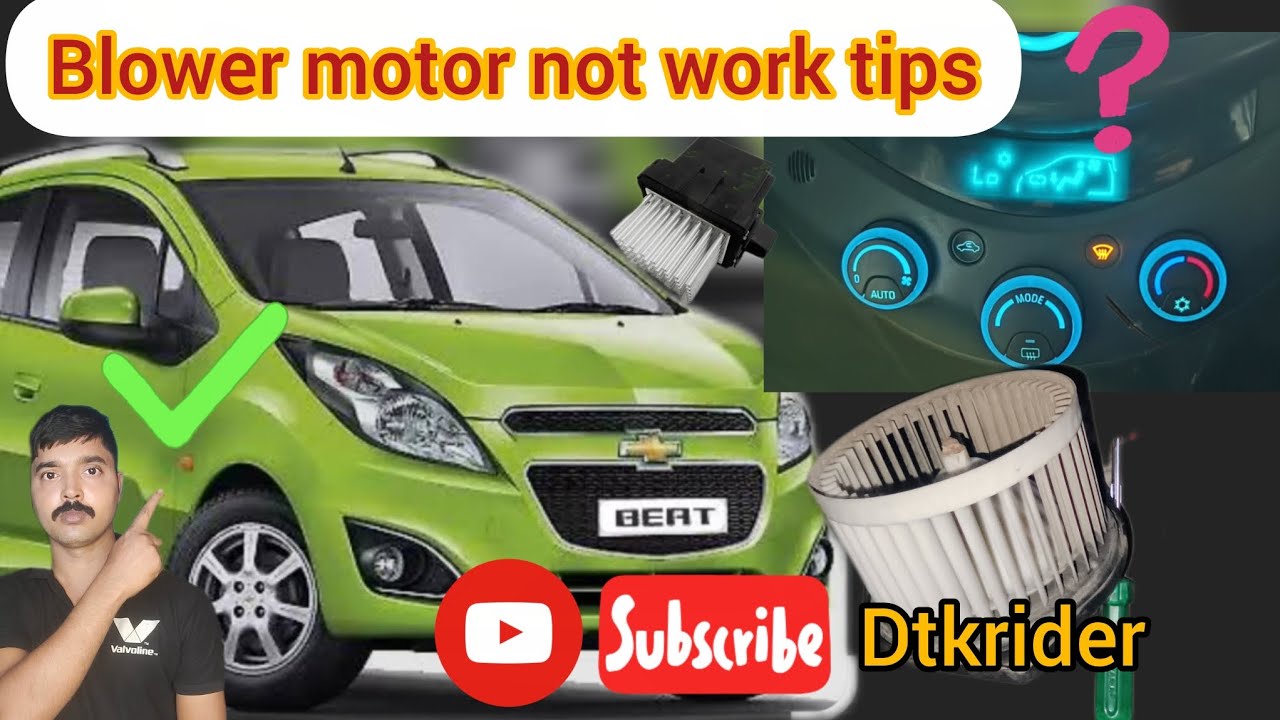 Chevrolet Beat Blower Motor Not Work ! Repair @dtkrider 