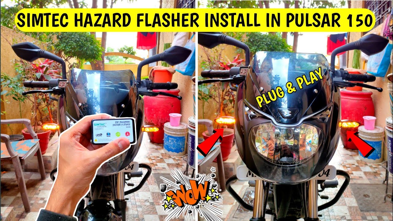 Simtec Flasher Install In Pulsar 150 | Plug & Play | Full Installation