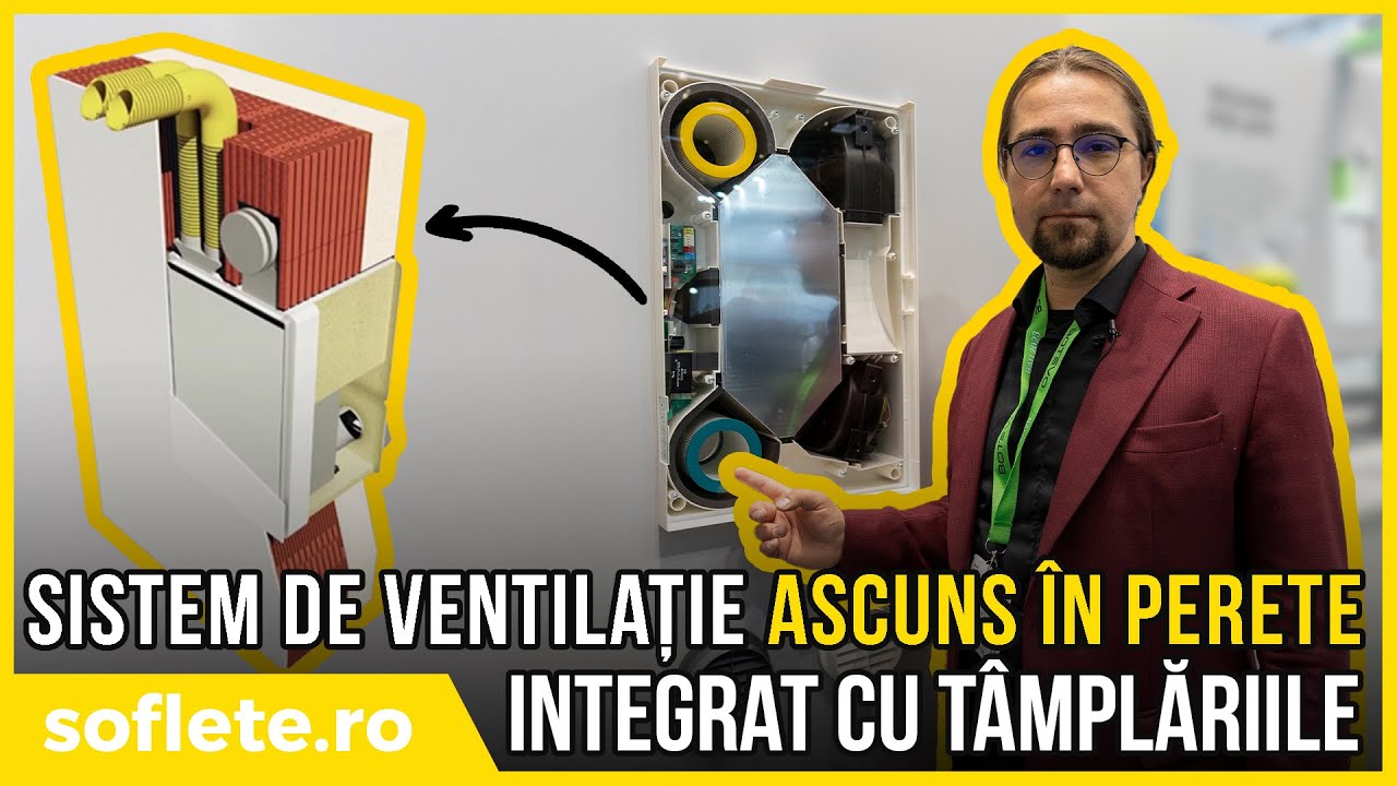 Sistem de ventilație ASCUNS ÎN PERETE și montat ca TÂMPLĂRIILE!