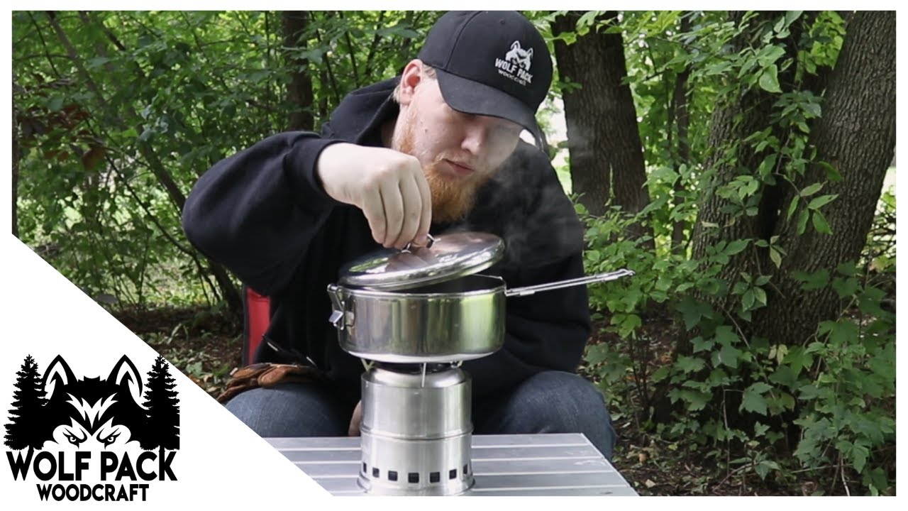 Inexpensive Wood and Alcohol Burning Stove